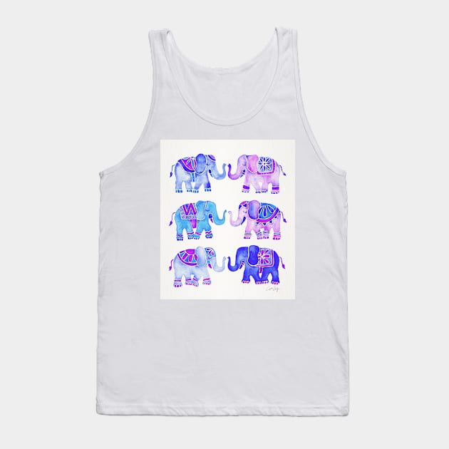 indigo elephants Tank Top by CatCoq